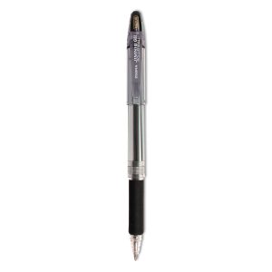 Jimnie Gel Pen Value Pack, Stick, Medium 0.7 mm, Black Ink, Clear/Black Barrel, 24/Box