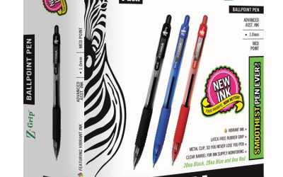 Z-Grip Ballpoint Pen, Retractable, Medium 1 Mm, Assorted Ink And Barrel Colors, 48/pack