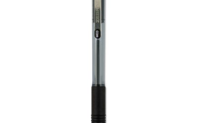 Z-Grip Ballpoint Pen, Retractable, Medium 1 mm, Black Ink, Clear/Black Barrel, 48/Pack