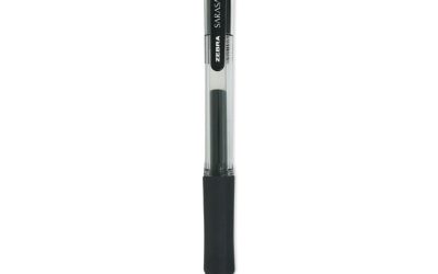 Sarasa Dry Gel X20 Gel Pen, Retractable, Medium 0.7 mm, Black Ink, Clear/Black Barrel, 36/Pack