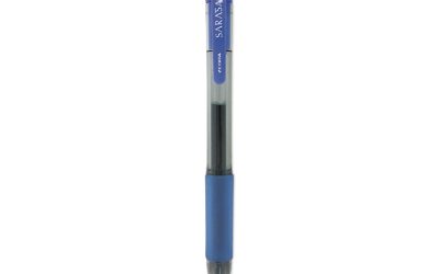 Sarasa Dry Gel X20 Gel Pen, Retractable, Medium 0.7 mm, Blue Ink, Clear/Blue Barrel, 36/Pack