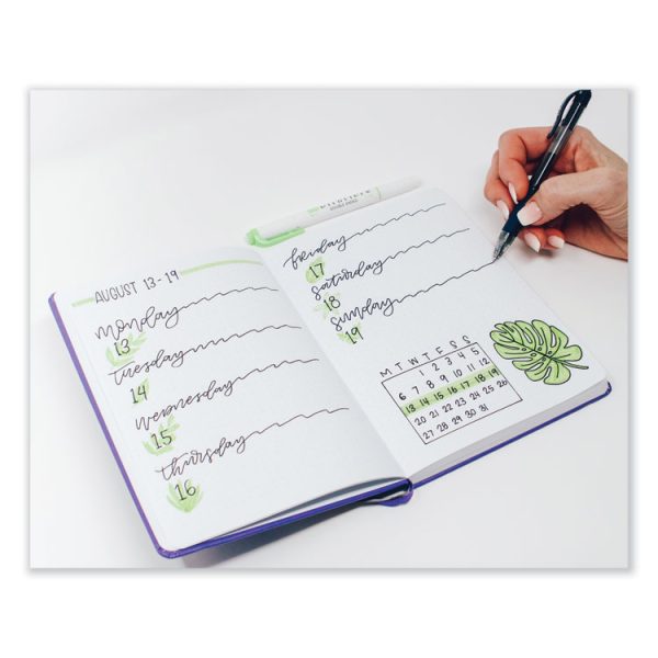 Sarasa Dry Gel X20 Gel Pen, Retractable, Medium 0.7 mm, Blue Ink, Clear/Blue Barrel, 36/Pack - Image 4