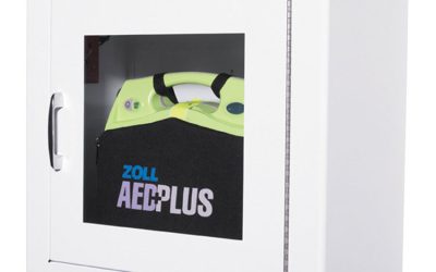 AED Wall Cabinet, 17w x 9.5d x 17h, White