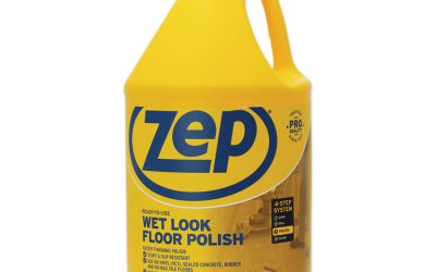 Wet Look Floor Polish, 1 Gal, 4/carton